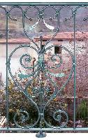 particolare 3 di Balcone con ringhiera modello Klimt in ferro battuto
