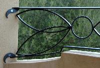 Parapetto in ferro battuto modello Olivé - per balconi e terrazze